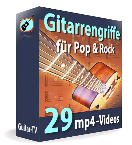 Lernpaket-Guitar-TV Gitarrengriffe für Pop & Rock